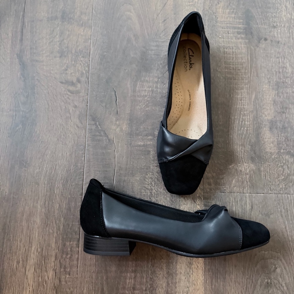 Clarks Tilmont Dalia Womens Black Leather Slip On
Loafer Flats Shoes | 8 W - Picture 11 of 12